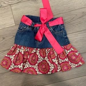 New no tags redone denim skirt